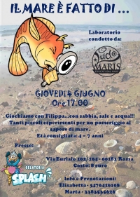 Piccoli esploratori alle prese con acqua, sale e sabbia!!! - presso Gelateria Splash